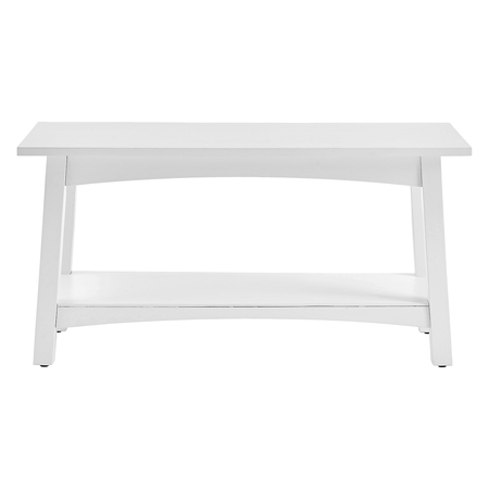 Alaterre Furniture Craftsbury 36"W Wood Entryway Bench ANCB03WH